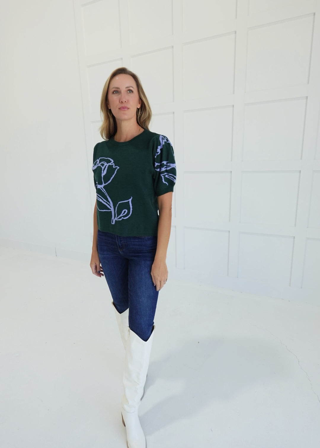 Love Grows Top - Green