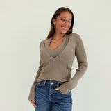 Linz Halter Sweater - Latte