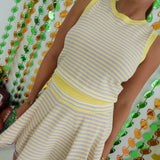 Limber Sweater Set - Lemon