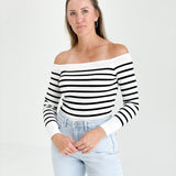 Kate Off The Shoulder Top - Ivory