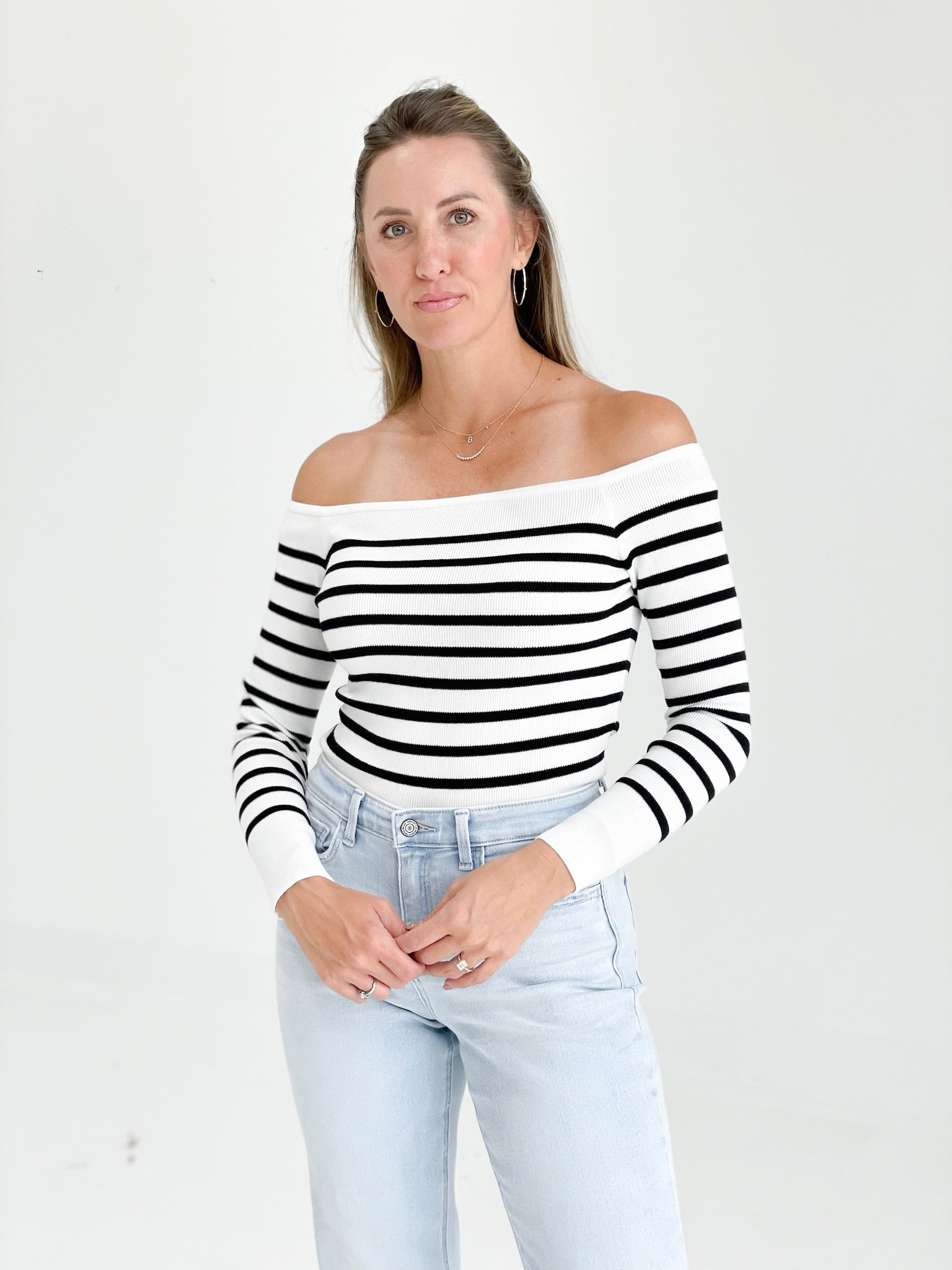 Kate Off The Shoulder Top - Ivory