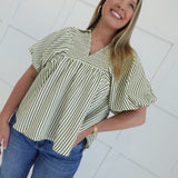 Be Distinct Top - Olive