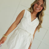 Club Level Romper - Off White
