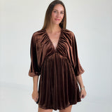 Crushing On You Dress - Brown