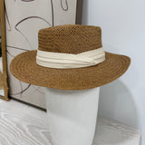 Straw Fedora - Khaki/Beige
