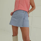 Finish Line Mini Skort - Blue