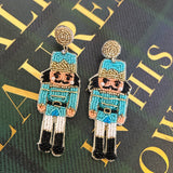 Naughty Nutcracker Earrings - Turqoiuse