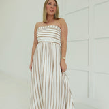 Kiva Midi Dress - Brown