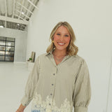 Lois Lace Top - Olive