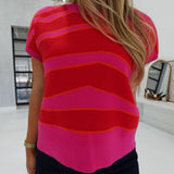 The Apex Sleeveless Sweater - Fuchsia Mix