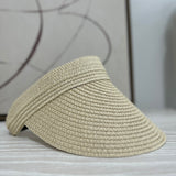 Large Brim Visor - Beige
