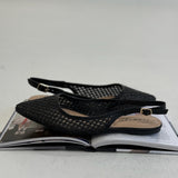 Sela Woven Slingback Sandal - Black