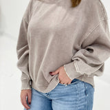 Easily Worn Pullover - Ash Mocha