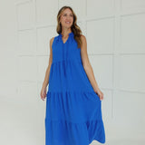 Amarette Midi Dress - Blue