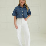 Smitty Denim Jacket Top