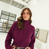 Systematic Sweater Top - Plum