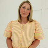 Sorbet Striped Set - Yellow Pink