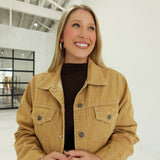 Ellison Cropped Jacket - Camel