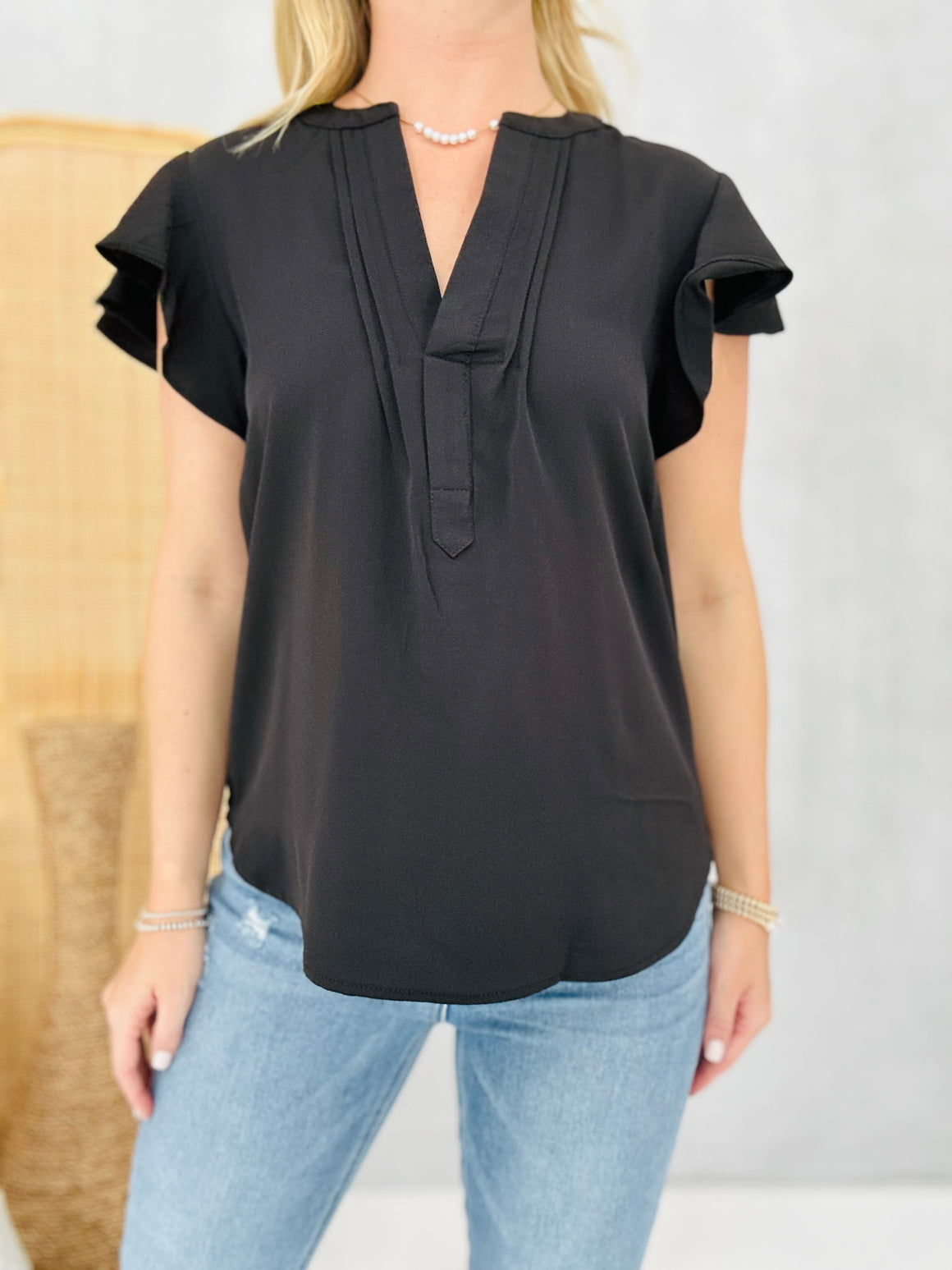 The Blooming Blouse - Black