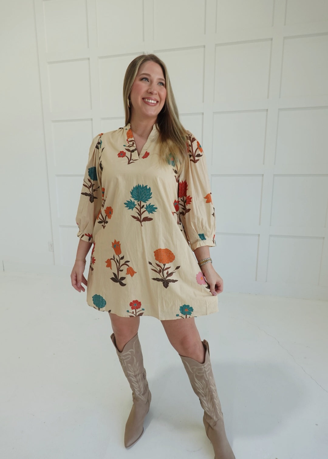 Wished You Well Mini Dress - Ecru