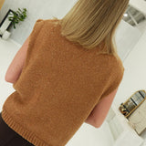 Ronnie Sleeveless Sweater - Caramel