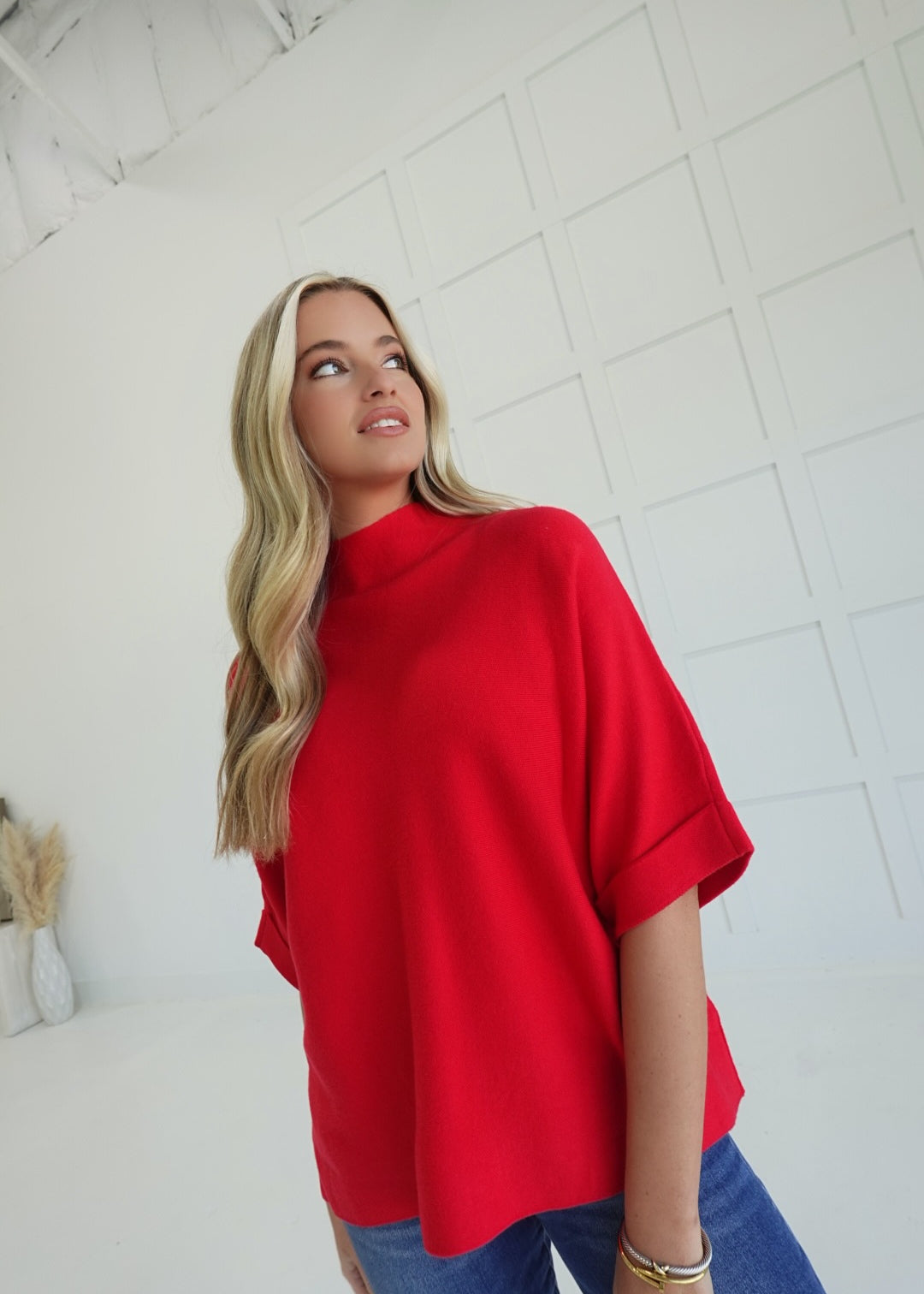 Danner Sweater Top - Red