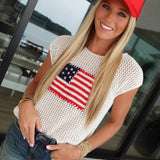 Independence Crochet Top - Ivory