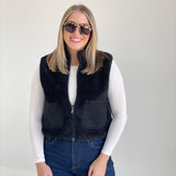 Feelin' Fall Vest - Black