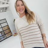 Back at It Sweater - Oatmeal