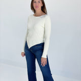 Flag Thrown Sweater - Ivory