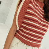 Pumpernick Sweater Vest - Rust