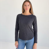 WOFFle Long Sleeve Top - Black