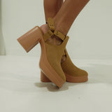 Bowie Slingback Bootie - Toffee