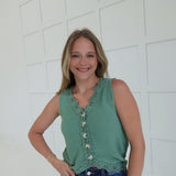 Markesh Sweater Top - Seafoam