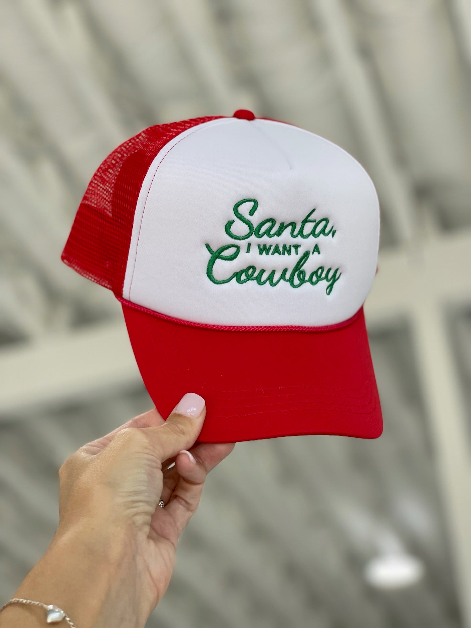 Santa/Cowboy Trucker Hat