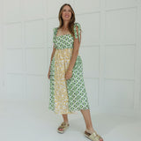 Kaleidoscope Midi Dress - Green