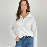 Truce Half Zip Sweater - Ivory