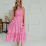 Forbidden Love Midi Dress - Pink