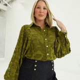 Angelo Oversized Blouse - Olive