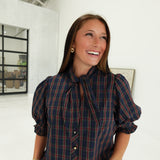 Nelson Plaid Top