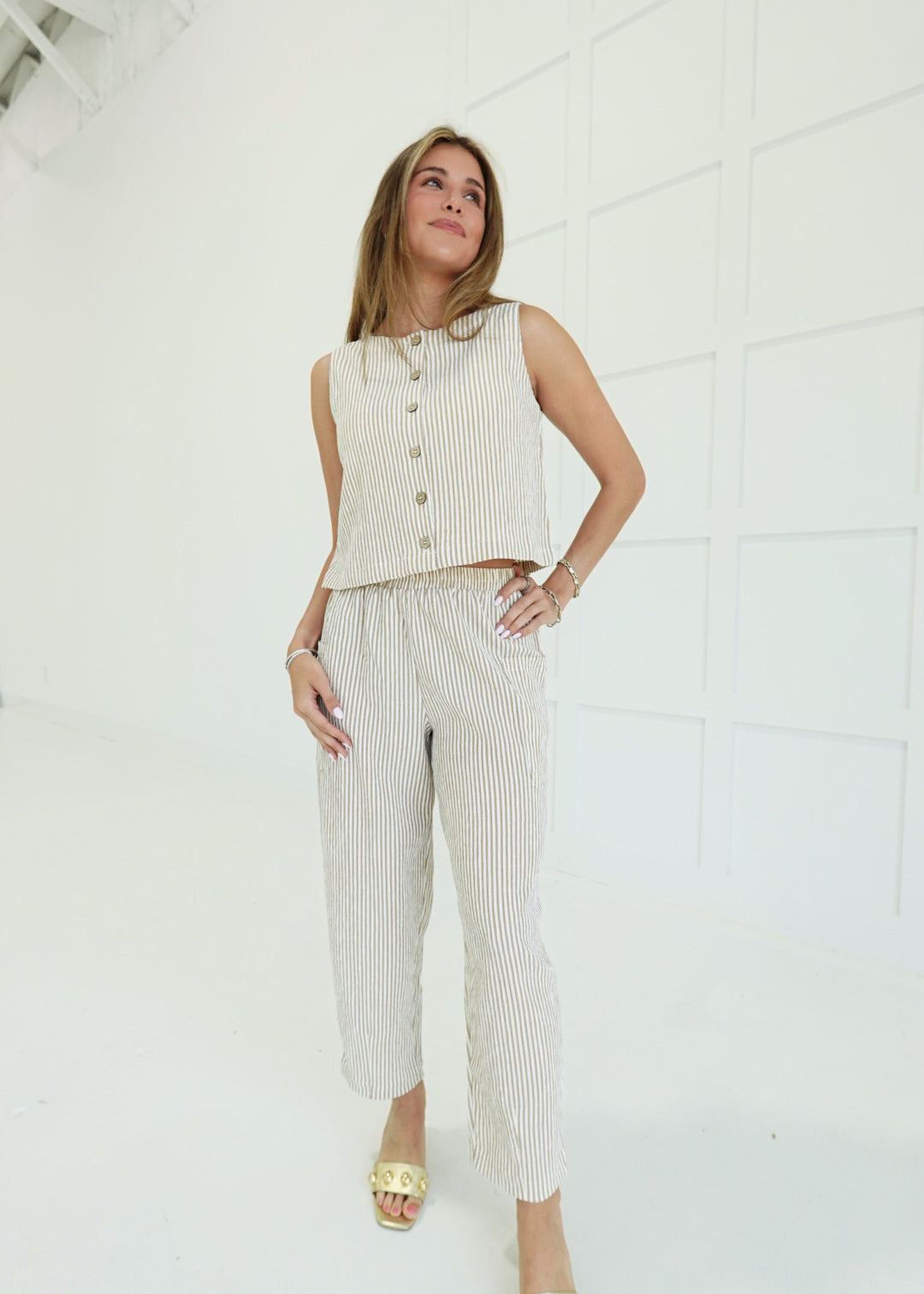 Taysia Striped Set
