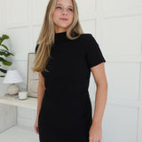 Matrix Mini Dress - Black