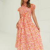 Fresh Stems Midi Dress