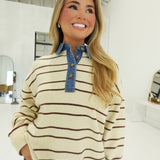 Jacques Sweater Top - Oatmeal