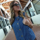 Aria Denim Vest