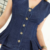Albritton Peplum Top