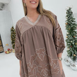 Cherish This Mini Dress - Mocha