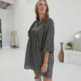 Boheme Mini Dress - Hunter