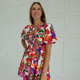 Gradient Floral Dress