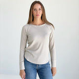 WOFFle Long Sleeve Top - Sand Beige